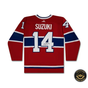 Nick Suzuki Autographed Adidas Jersey - Canadiens Red  UDA