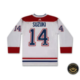 Nick Suzuki Autographed Adidas Jersey - Canadiens White  UDA